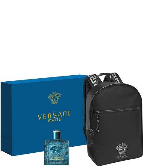 versace purple gift set|Versace gift set with backpack.